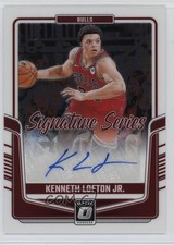 2024-25 Panini Donruss Optic Signature Series Kenneth Lofton Jr #SS-KFJ Auto r9d
