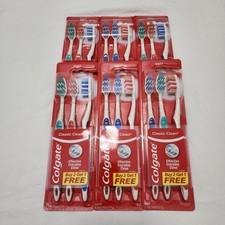 LOT of 6 pack - 3pcs each Colgate Toothbrush Soft Classic Clean 18 Total - NEW