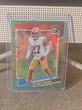 2023 Donruss Optic Green Velocity Rated Rookie Ji'Ayir Brown Prizm RC 49ers