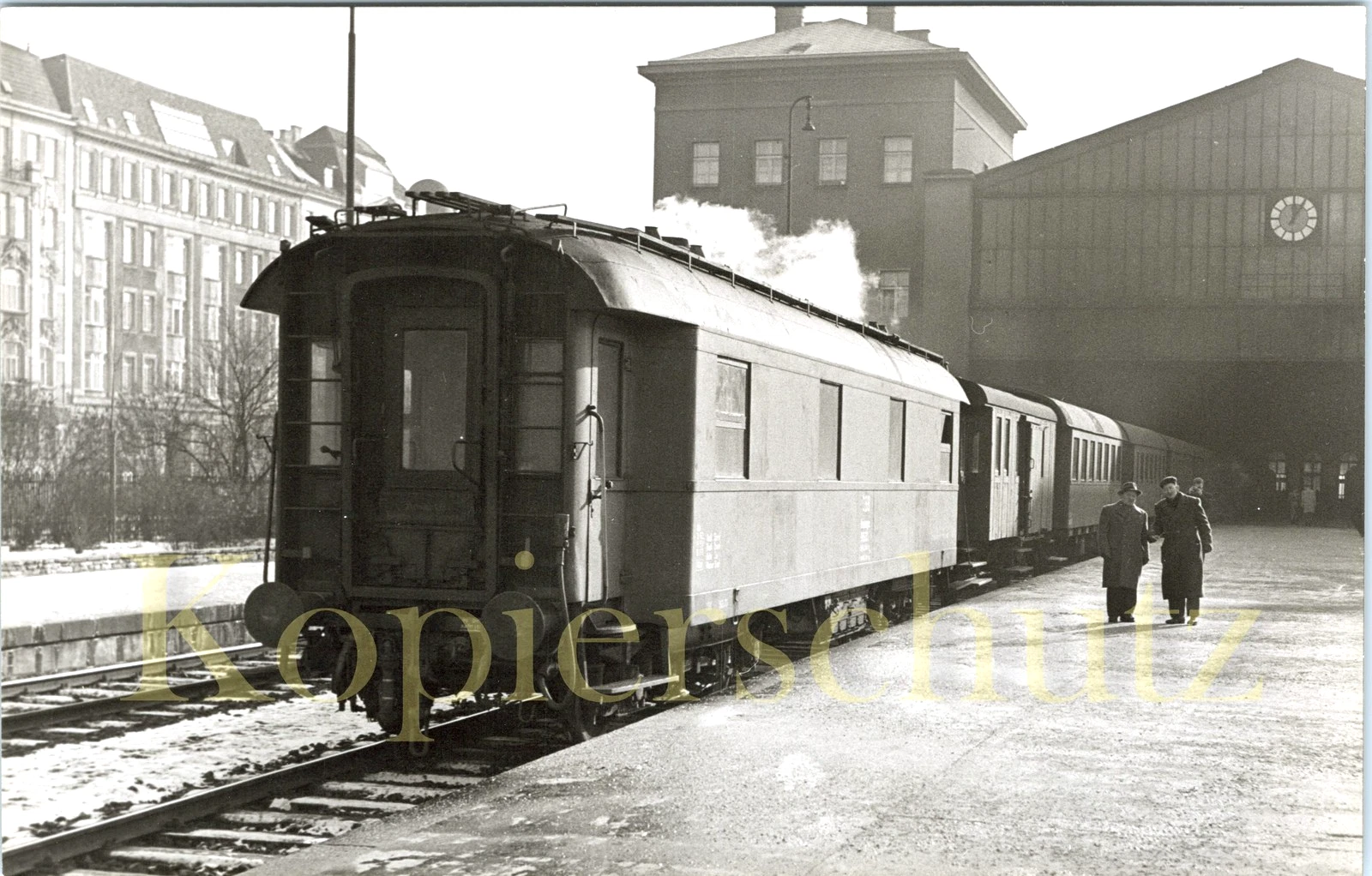Foto - ÖBB Heizwagen 42 in Wien FJB um 1960 - Bild 1 von 1