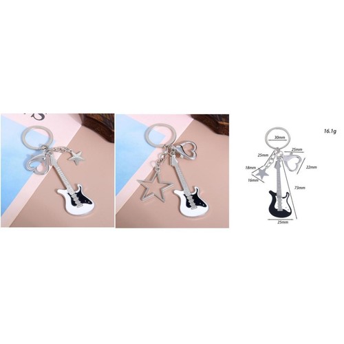 Fun and Creative Guitar Keychain Lightweight Accessory in Multiple Colors - Picture 10 of 14