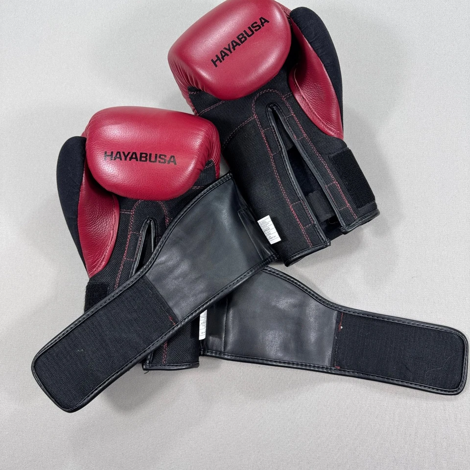 Guantes de Boxeo Hayabusa S4 16oz Cuero Rojo Negro Correa Ajustable Foto 3 de 4