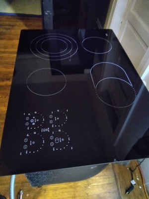 SCHOTT CERAN 4-Burner Electric Touch Cooktop Black Ceramic Glass AEG EEDX221000