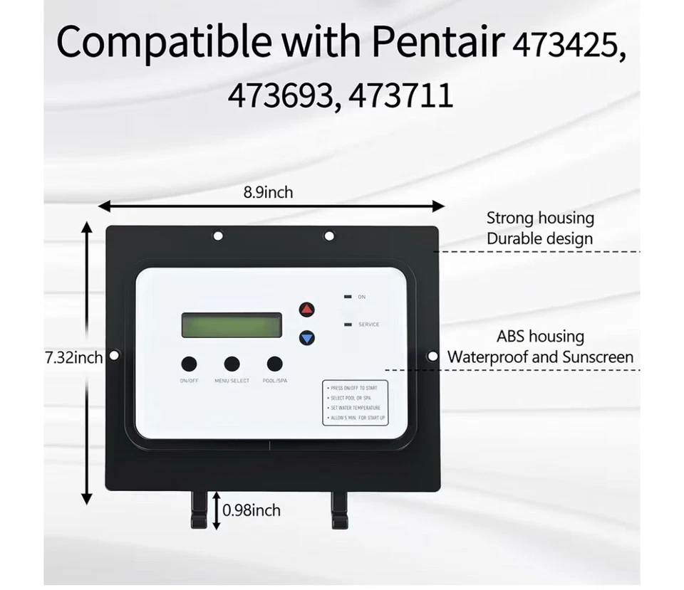 472734 Repuesto de conjunto de placa de control de calor automático para Pentair UltraTemp Foto 2 de 4