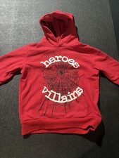 Heroes Villains Red Graphic Print Pullover Boys Hoodie Sweatshirt Long Sleeve