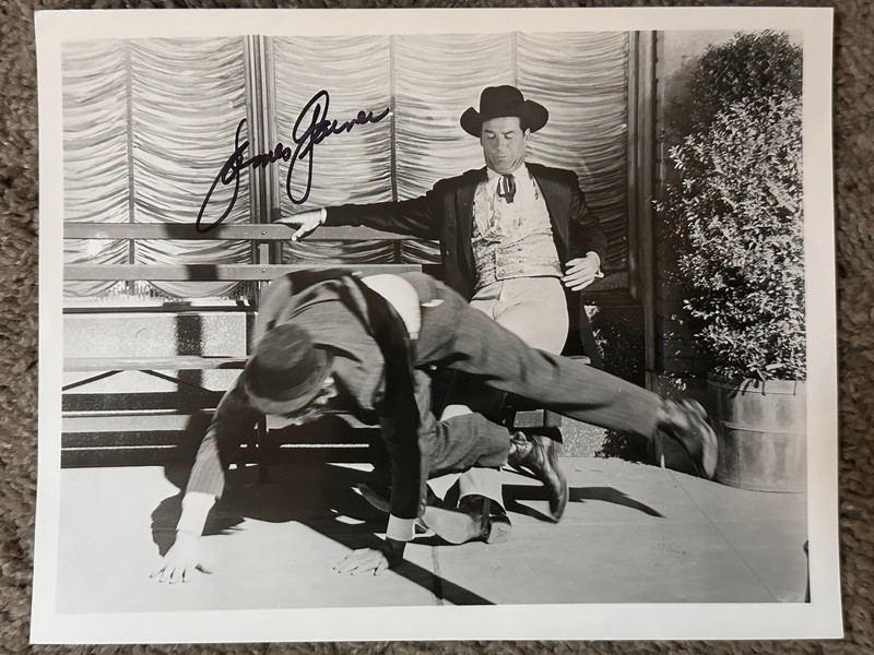 James Garner Hand Signed 8x10 Photo Maverick Rockford Files
