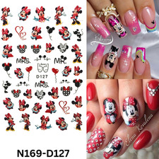 Mickey & Minnie Love Nail Stickers &ndash; Cute 3D Cartoon Nail Art Designs
