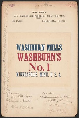 C. C. Washburn's Flouring Mills Company for Washburn's No. 1 brand Flour