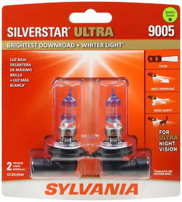 Sylvania 9005 SilverStar ULTRA Halogen Headlight Bulbs 2-Pack