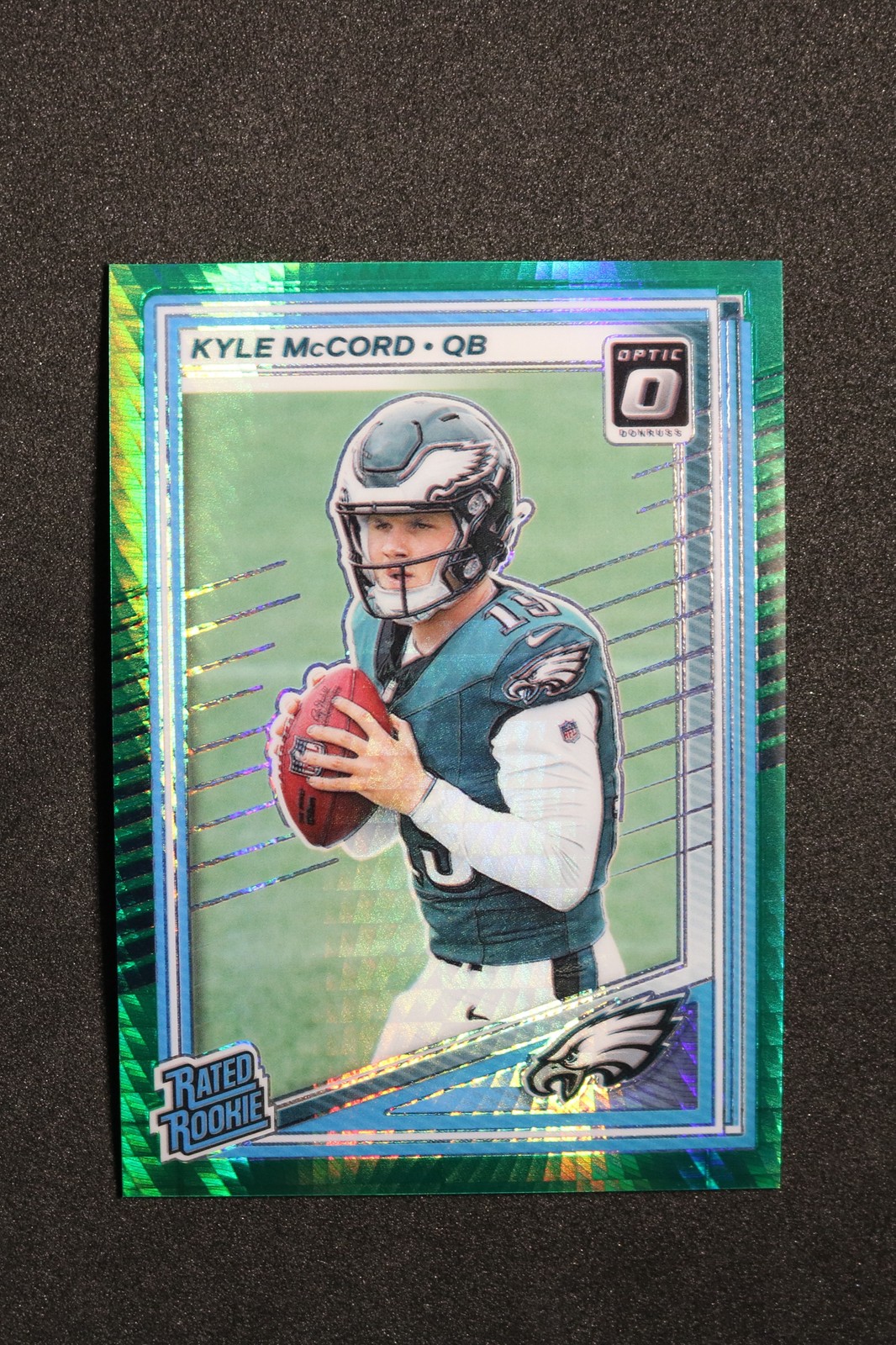 2025 Donruss Optic #283 Kyle McCord Green Hyper