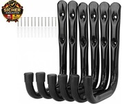 17 Cm Garagen-Leiterhaken, 6 StüCk, Robuste Wandhalterung, Organizer FüR K