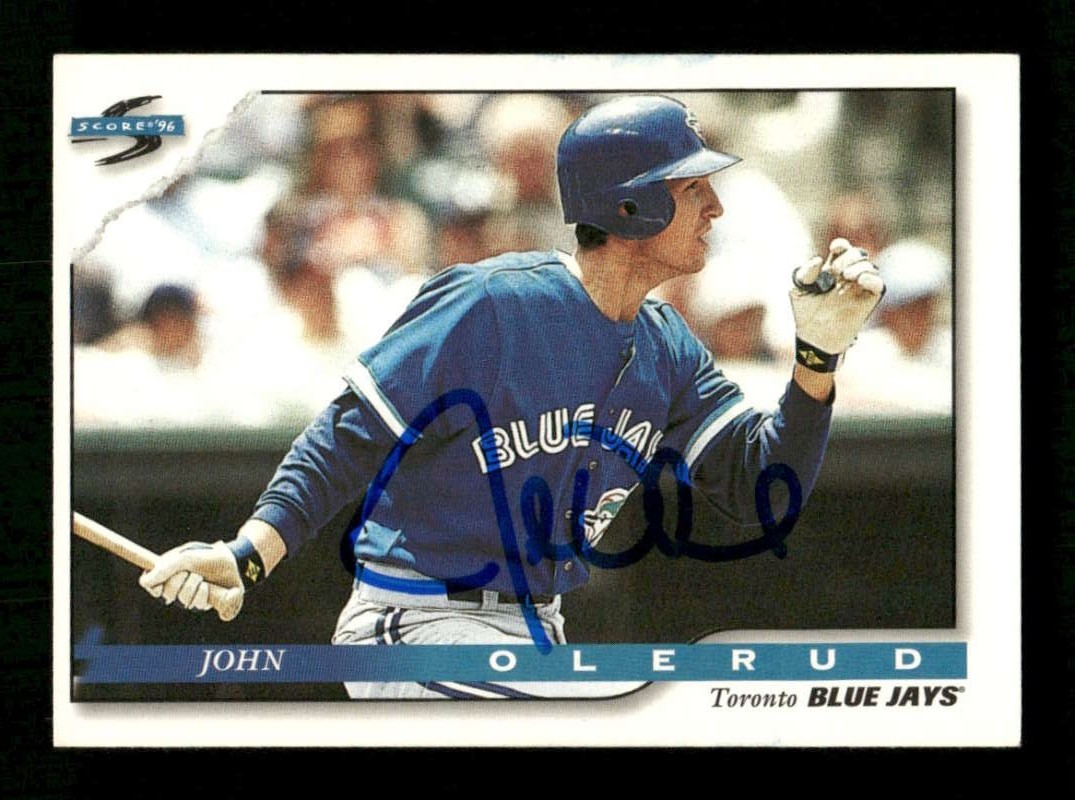 1996 Score #413 John Olerud signed autograph JBN2 BXCP66