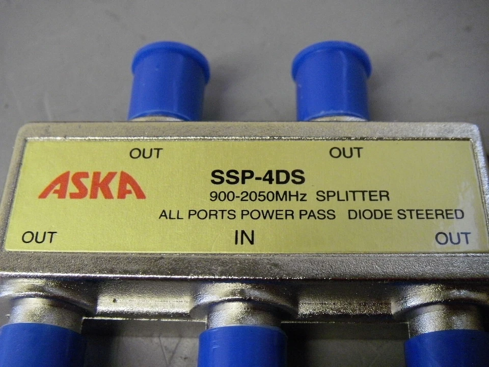 ASKA SSP-4DS 4-Way Splitter 900-2050 MHz All Ports Power Pass Diode Steered - Image 4 of 4