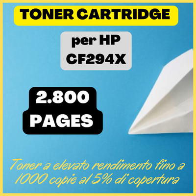 TONER CF294X COMPATIBILE SERIE ECO PER HP LASERJET Pro M118dwm148dwm148m149fdw 94x Capacita 2800 Pagine - Foto 8