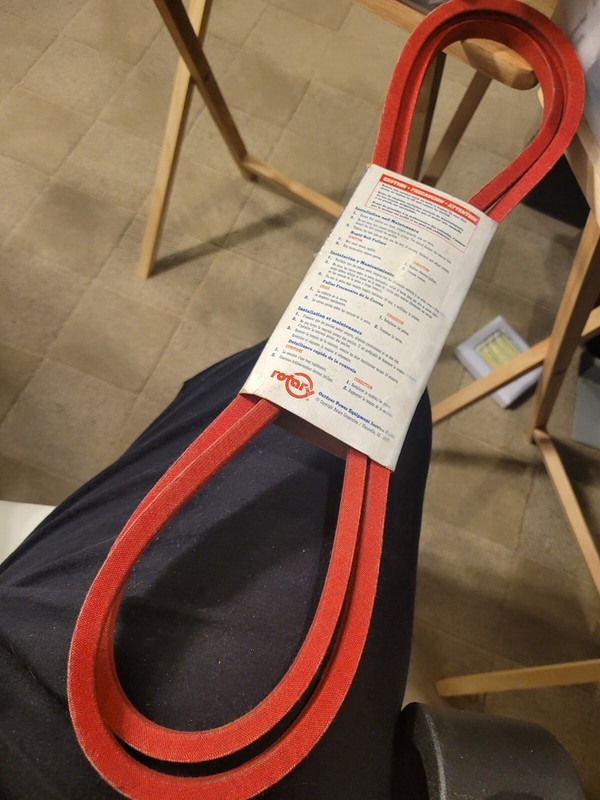 red rotary belt size 1/2 x 83' part no 12-7526