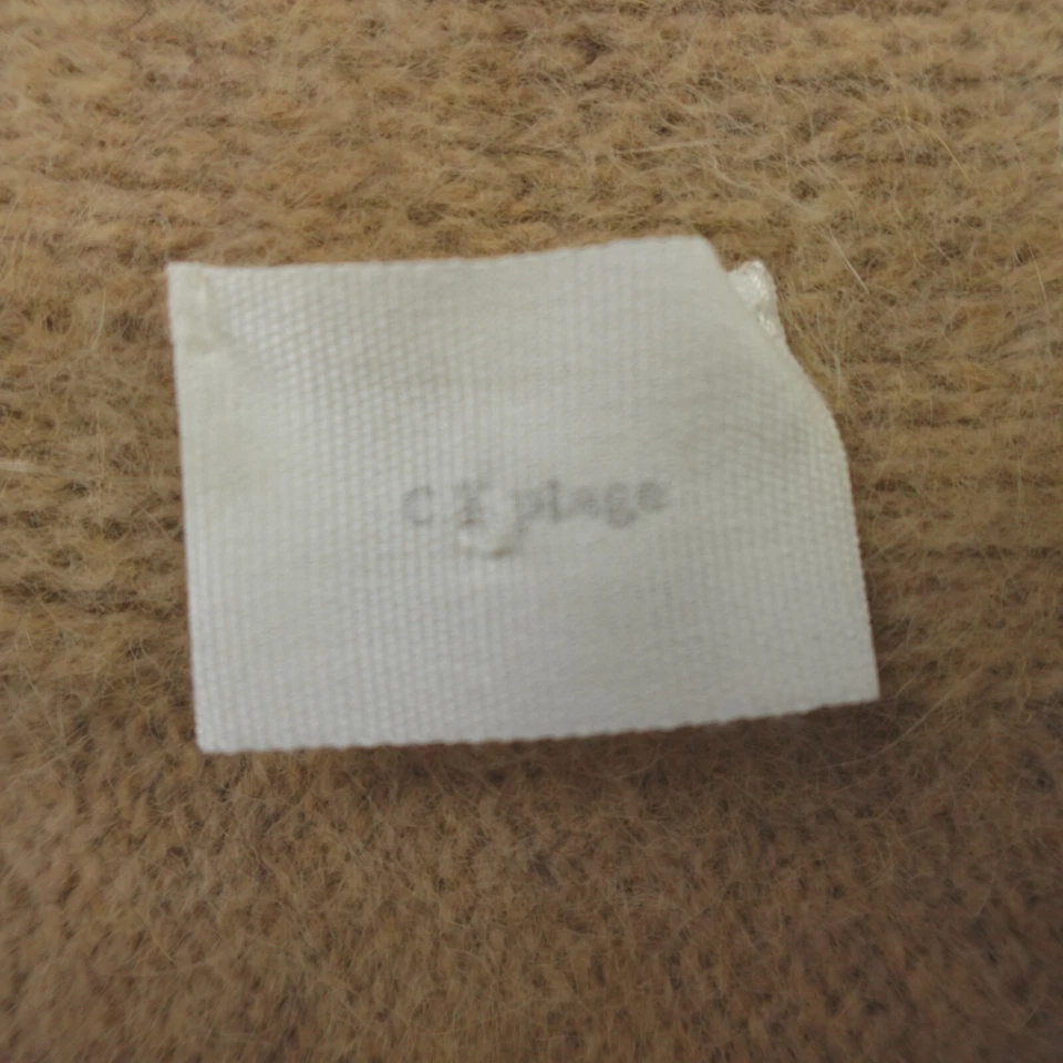 Suéter envolvente CT Plage para mujer talla única color camel bronceado mapache zorro estola de 2 vías Foto 3 de 4