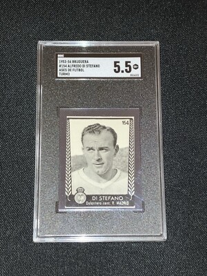 1953-54 Bruguera No. 154 Alfredo Di Stefano Ases De Futbol Turmo - SGC 5.5 EX+