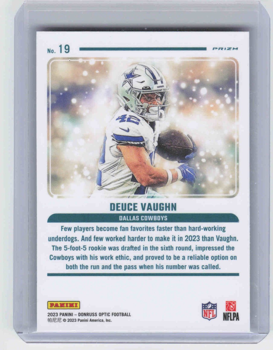2023 Panini Donruss Optic #19 Deuce Vaughn Mythical Case Hit SSP