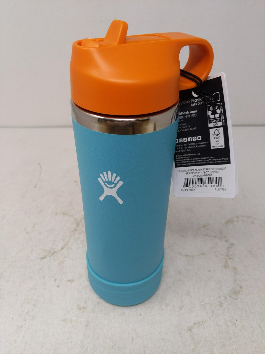 Hydro Flask 18 Oz Straw Lid Hydro Flask 18 Oz Kids Wide Mouth Straw Cap And  Boot Seaspray