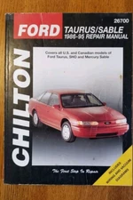 Chilton Ford Taurus Sable 1986-95 Repair Manual 26700 Shop 