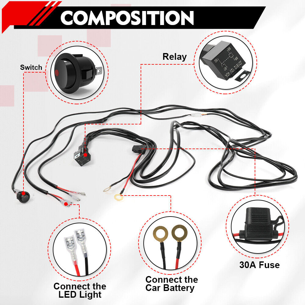 Fit Can-Am Maverick X3 Upper 52" straight LED Light Bar Bracket+8" +3" Pods Wire