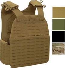 MOLLE Plate Carrier Vest Tactical Laser Cut Adjustable Combat Modular Military
