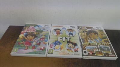 3 x Nickelodeon Wii Spiele.Mit Anleitungen, ,2K, ,Nintendo Wii