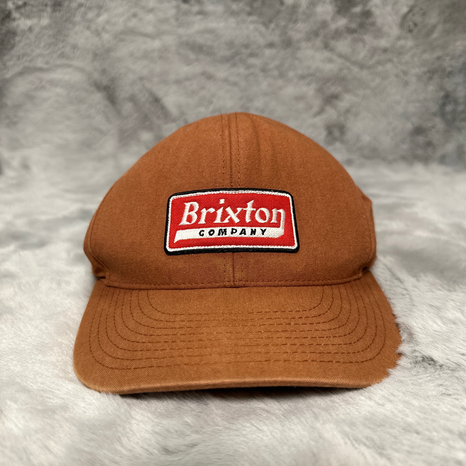 Brixton Company Hat Brown Patch Snapback Canvas A… - image 2