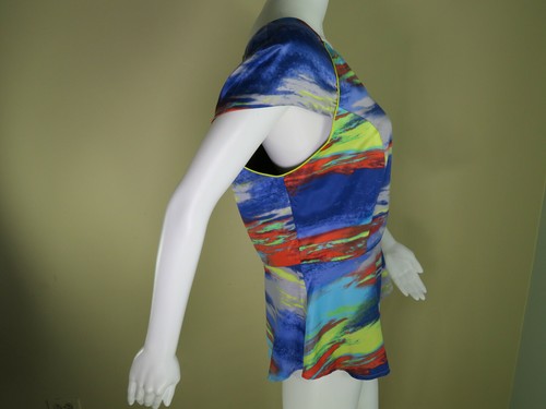 Jaye.e Peplum Style 100% Polyester Satin Top Size L (Large) - Picture 5 of 5