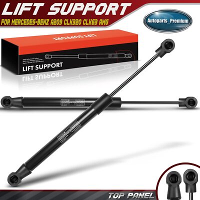2x Convertible Top Panel Lift Supports Shocks Struts for Mercedes-Benz CLK320