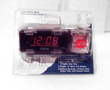 SPARTUS Alarm Clock w Removable Flashlight Electric w Battery Back-Up#121161 New