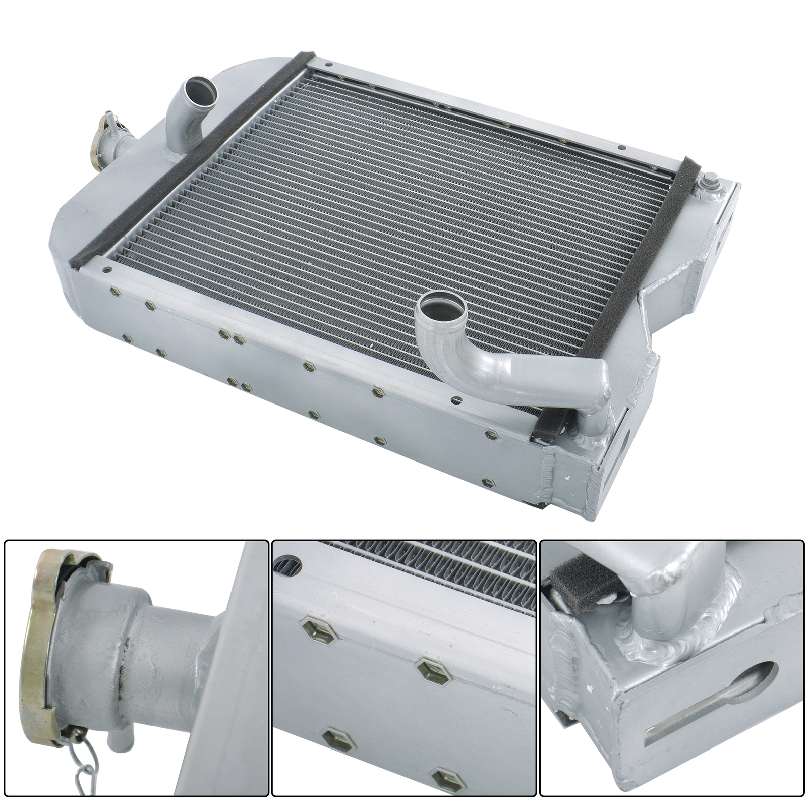 2 Row Aluminum Cooling Radiator For Ford Tractor Radiator 2N 8N 9N ...
