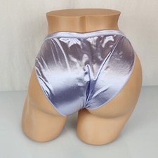 Vintage Second Skin Liquid Satin Panties Lace Purple Secret Treasures L 7