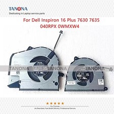 New 040RPX 0WMXW4 For Dell Inspiron 16 Plus 7630 7635 CPU  GPU Cooling Fan L R