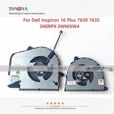 New 040RPX 0WMXW4 For Dell Inspiron 16 Plus 7630 7635 CPU & GPU Cooling Fan L+R