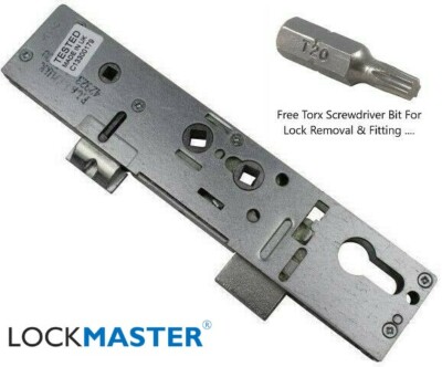Lockmaster Türschloss UPVC Getriebegehäuse 35mm Doppelspindel ORIGINAL KEINE KOPIE
