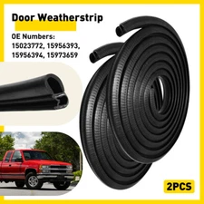 L&R Pair Rubber Door Weatherstrip Kit Seals For 1988-2000 GMC Chevy Pickup Truck