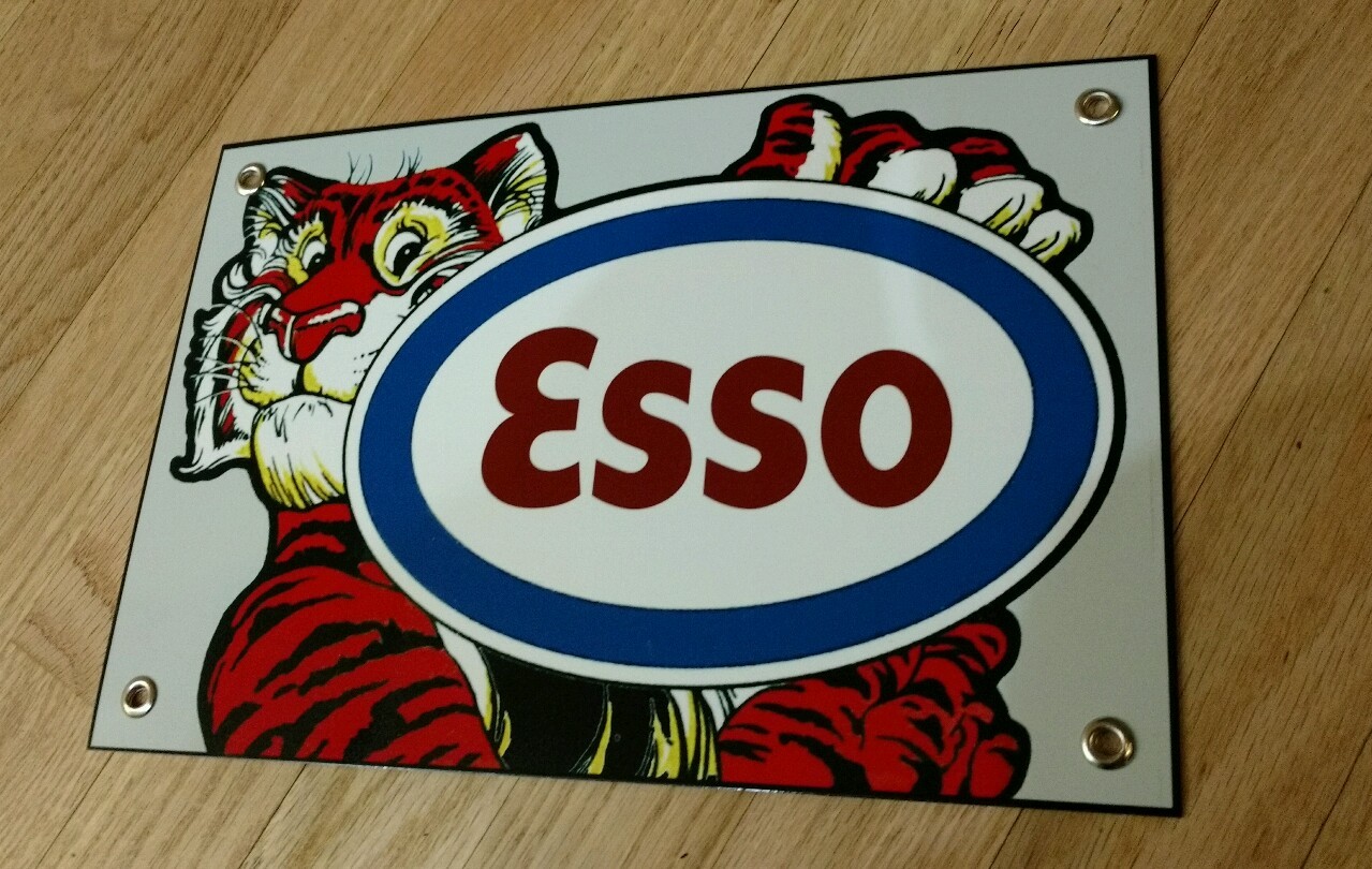 ESSO Gas Oil gasoline sign ... 10 signs ship FREE