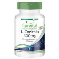 L-Ornithin 500 Mg - 120 Kapseln - Proteinogene AminosäUre - Vegan | Fairvital