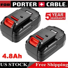 2Pack 18V Lithium Ion Battery for Porter Cable 18 Volt PC18B PC18BL PC18BLX Tool