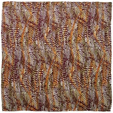 Wyoming Traders Wild Rag Charmeuse Gecko Print Silk Western Scarf - 34.5"