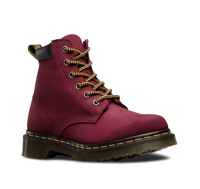 dark red doc martens