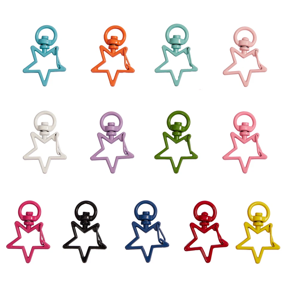 26x Alloy Lobster Claw Clasp Swivel Snap Hook for Key Charm Jewelry Craft Making - Image 2 of 4