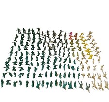 Army Men Soldiers Cowboys Indians 6 Different Colors Mixed Lot of 179