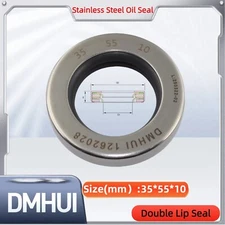 Oil Seal 35x55x10 Double Lip Seal Stainless Steel Oil Seal PTFE SS 35×55×10