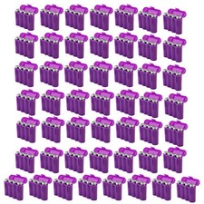 Fifty 50 EBC Battery AA AAA Purple Plastic Battery Storage Case Holder Box