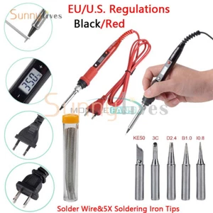 Pistolet électrique à souder Température réglable 80W Kit d'outils de soudure 110V