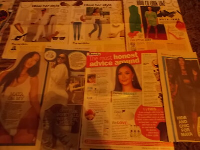 MAYA JAMA  CELEBRITY  CLIPPINGS PACK  GOOD CONDITION