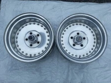 Historic Center Line Tool Co. Two Timer (Auto Drag) Wheels 15x8.5 Chevy Pair