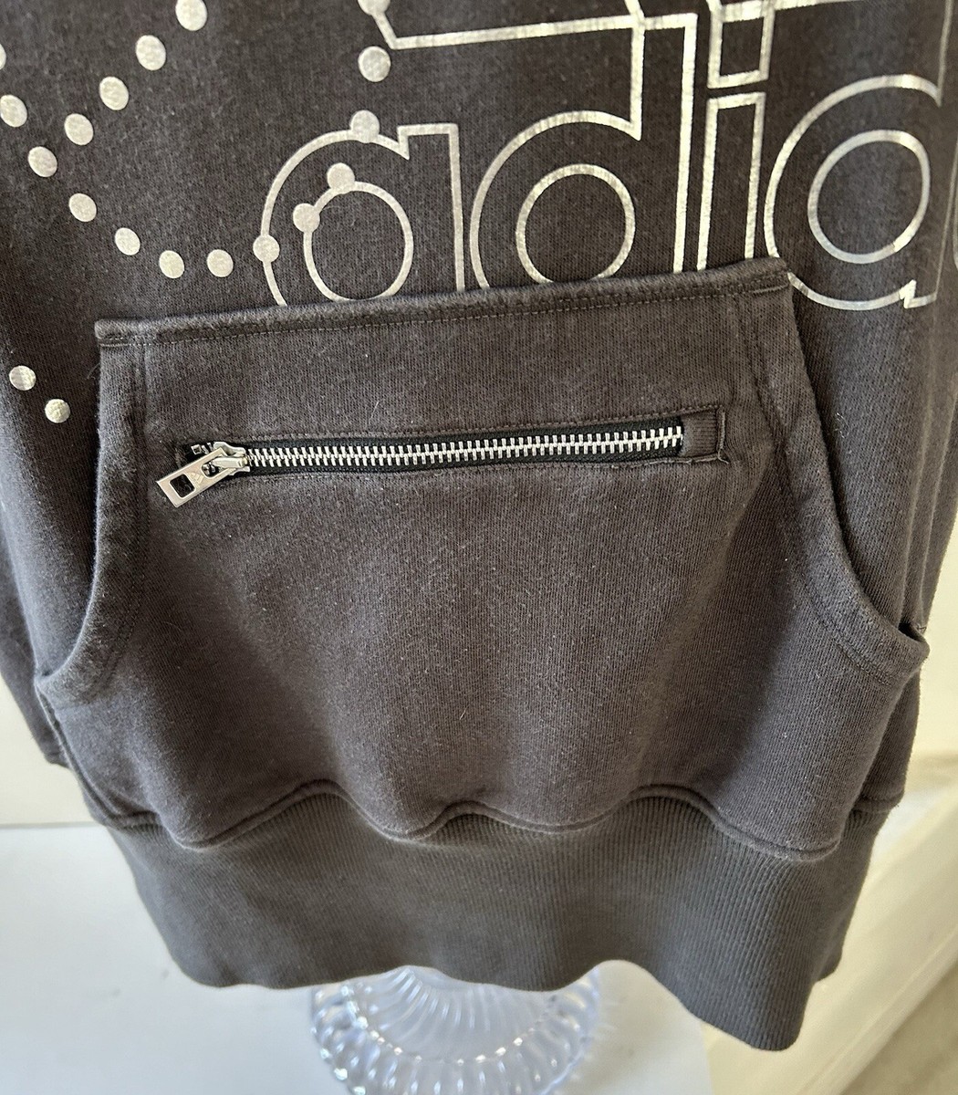 Stella McCartney x Adidas 2005 Spell Out Short Sleeve Grey Hoodie